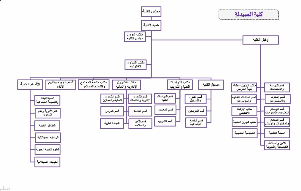 الهيكل التنظيمي